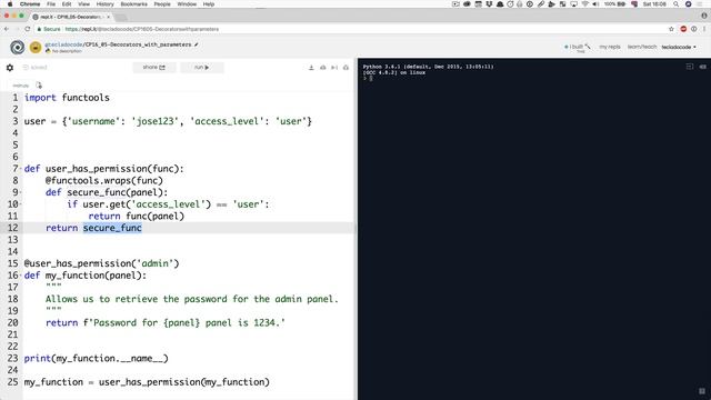 video17 5 Decorators with parameters смотреть онлайн
