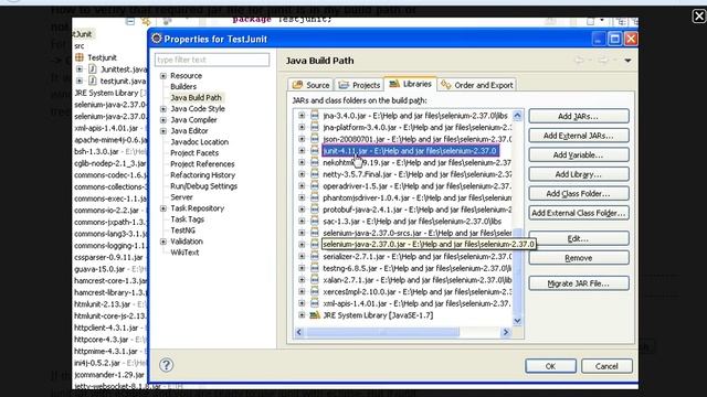 configure junit with eclipse for selenium webdriver смотреть онлайн