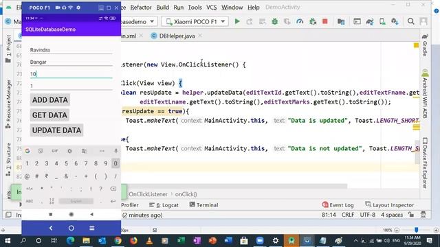 SQLite Database in Android Part 4 смотреть онлайн
