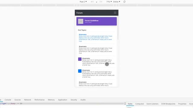 Bootstrap 4 Forum Template смотреть онлайн