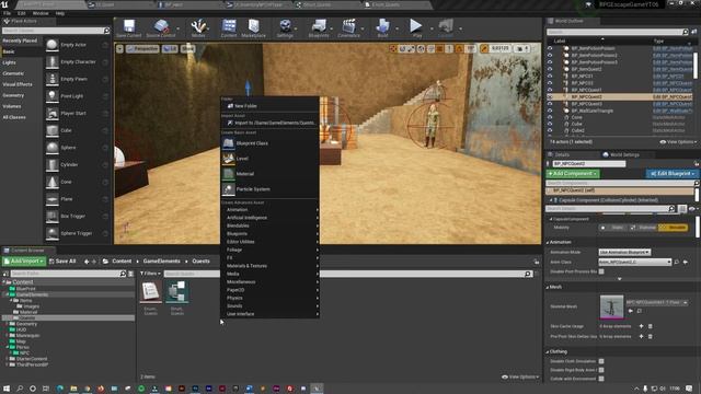 RPG#39 Unreal Engine "Structure pour la gestion des quêtes" смотреть онлайн
