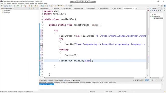 File Handling Java Part 2 смотреть онлайн