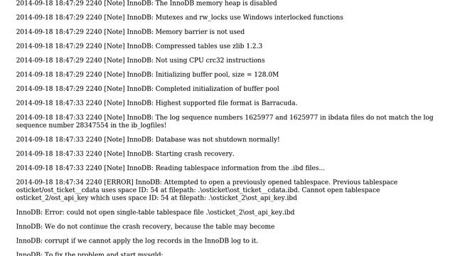 Databases: MySQL Server 5.6 won't start on Windows смотреть онлайн