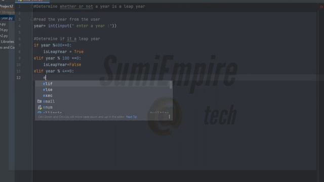 How to Determining a LeapYear in python /python project. смотреть онлайн