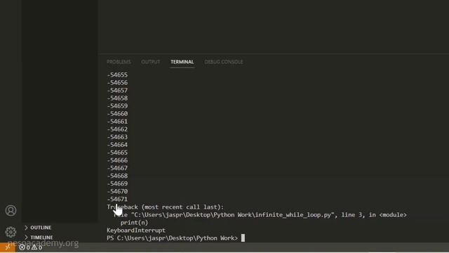 The Infinite while Loop in Python смотреть онлайн