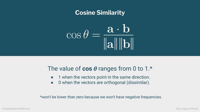NLP Demystified 5: Basic Bag-of-Words and Measuring Document Similarity смотреть онлайн