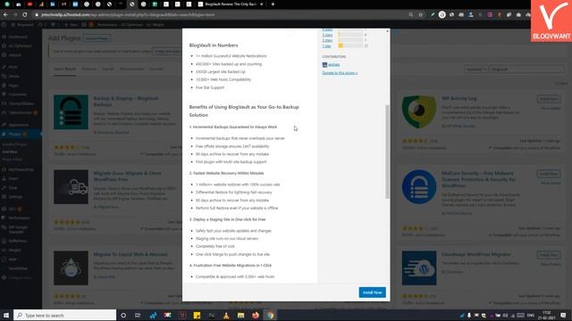 How to Backup a WordPress Website using BlogVault Plugin (2020) смотреть онлайн