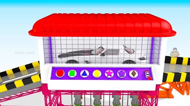 Learn Colors With  Water Slide Colors For Kids Color Sliders With Water Sportscars | Learning Video