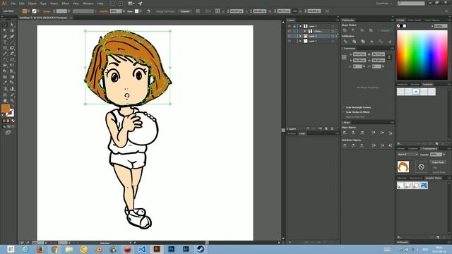 (ทดสอบเสียง) วาดการ์ตูนด้วย Blob Brush Tool : Illustrator CC 2015 - TH смотреть онлайн