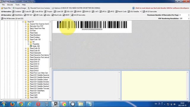 Read Code 128 With ByteScout BarCode Reader SDK смотреть онлайн