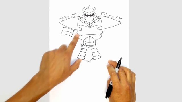 How to Draw Shredder | Teenage Mutant Ninja Turtles смотреть онлайн
