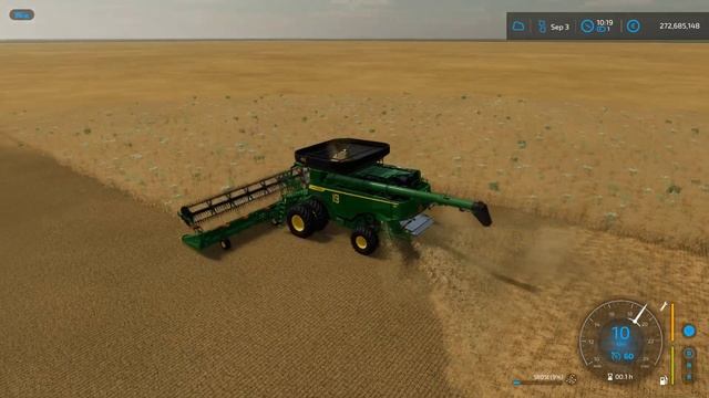 JOHN DEERE X9 1100 CHIP Combine Harvesting On A Large Field Farming Simulator 22 смотреть онлайн