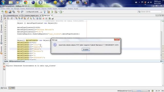 JAVA - Insertar registros en dos tablas relacionadas en SQL Server - 2 смотреть онлайн