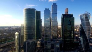 Москва-Сити с квадрокоптера. Xiaomi Mi Drone 4k