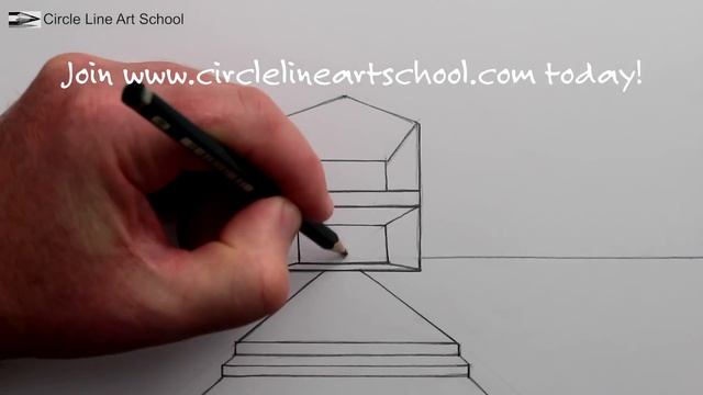 How to Draw 1-Point Perspective House: Pencil Drawing смотреть онлайн
