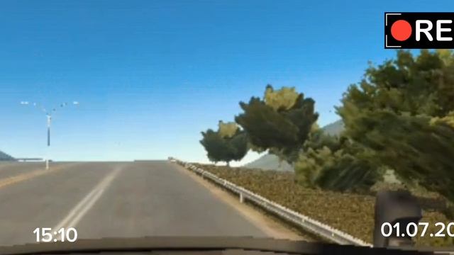 Авария на фуре. Видео регистратор.