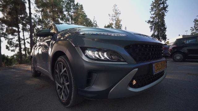 Hyundai Kona Hybrid 2023 тест-драйв, обзор. Израиль. смотреть онлайн