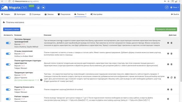Обзор панели управления сайтом смотреть онлайн