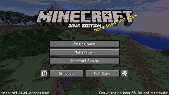 Here's the New Title Screen [Minecraft 21w41a] смотреть онлайн