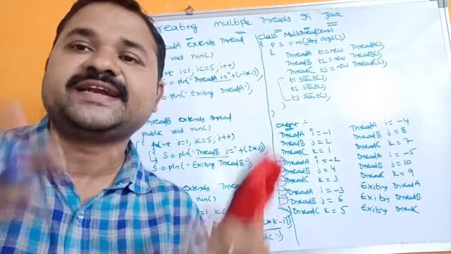 Creating Multiple Threads in java using Thread class || java program to create multiple threads смотреть онлайн