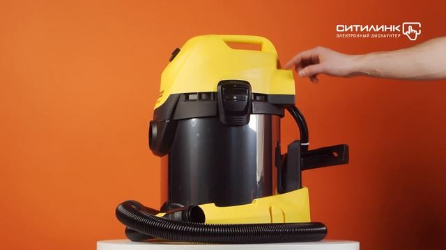 Обзор строительного пылесоса KARCHER WD 3 Premium | Ситилинк смотреть онлайн
