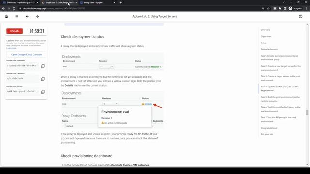 Using Target Servers | Qwiklabs | Apigee API Platform смотреть онлайн