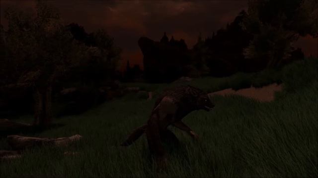 Dogman (Werewolf) in skyrim (modded) смотреть онлайн