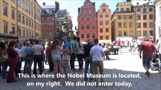 Stockholm Sweden Old Town Gamla Stan Nobel Museum Outside Serenade of the Seas смотреть онлайн