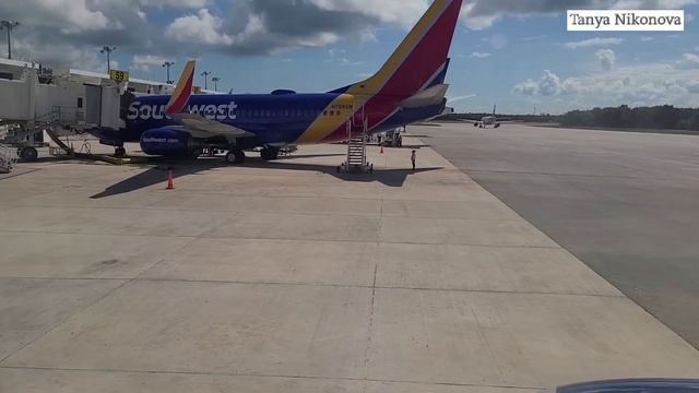 Аэропорт в Мексике, город Канкун. Регистрация, посадка в самолет и ВЗЛЕТ САМОЛЁТА. смотреть онлайн