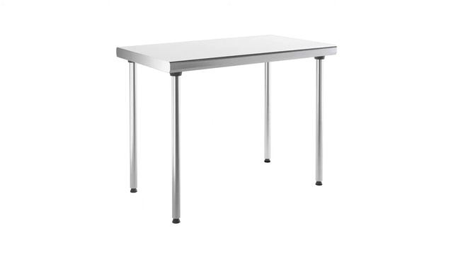 Vue à 360° de table en inox | Rendu 3D type packshot | Studio fond blanc смотреть онлайн