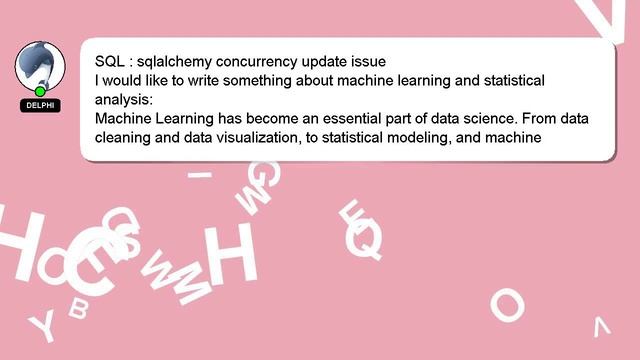 SQL : sqlalchemy concurrency update issue смотреть онлайн