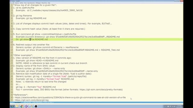 Retrieve File Versions Using Git смотреть онлайн
