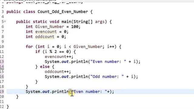 How to print odd or even number from 1 to 100 | Java | Tamil | QE Tech смотреть онлайн