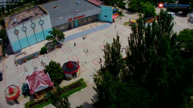 Центр Щёлкино, 27.06.2015 - time-lapse с камеры 3 смотреть онлайн
