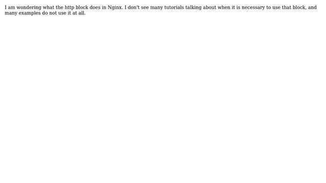 DevOps & SysAdmins: What does http block do in Nginx смотреть онлайн