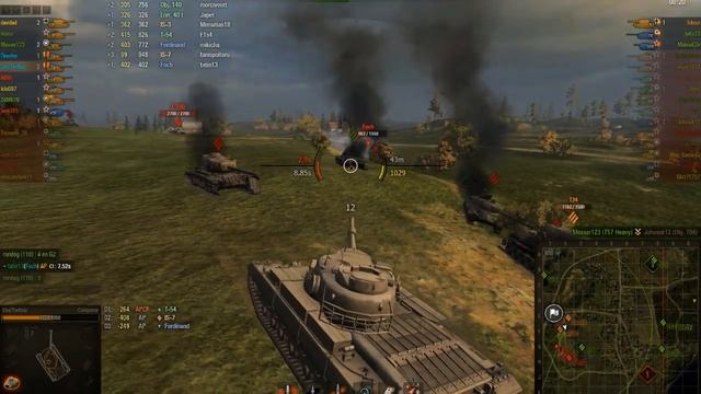 ► World of Tanks Conqueror Gameplay | Hunting FV215b - Top of The Tree смотреть онлайн