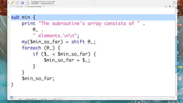 Perl variable-length parameter lists смотреть онлайн