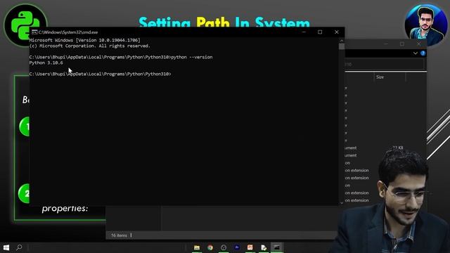 Need of Setting Path | Python setting path Hindi | Python was not found #15 смотреть онлайн