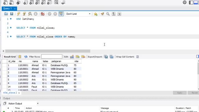 Query MySQL Cara Mengurutkan Data Menggunakan ORDER BY #17 смотреть онлайн