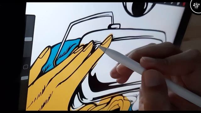 Drawing POP art Illustration with procreate + photoshop смотреть онлайн