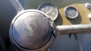 Работа автоматического центробежного сцепления на самодельном минитракторе.