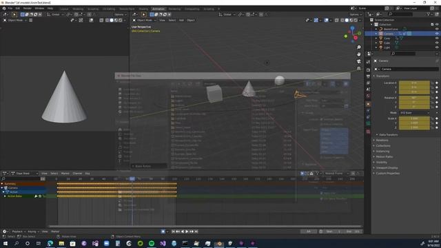 Loading camera animations from Blender Into Unity смотреть онлайн