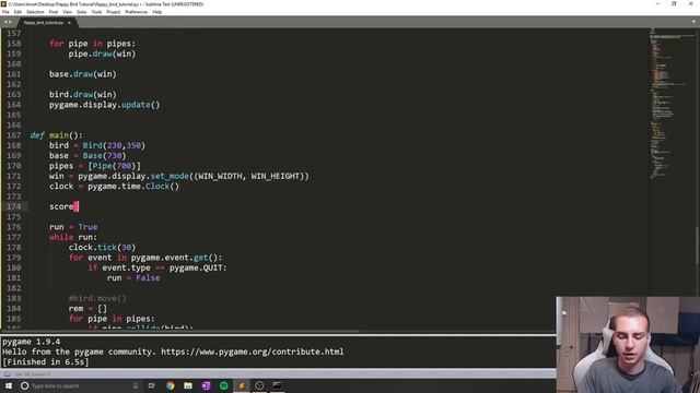 Python. Игра Flappy Bird. Часть 4 - Доработка графики смотреть онлайн