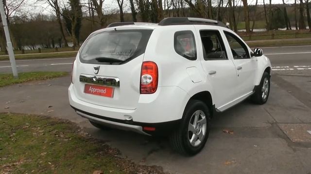 Dacia DUSTER 1.5 LAUREATE DCI 4X4 finished in Pearl White ,video walkaround ! смотреть онлайн