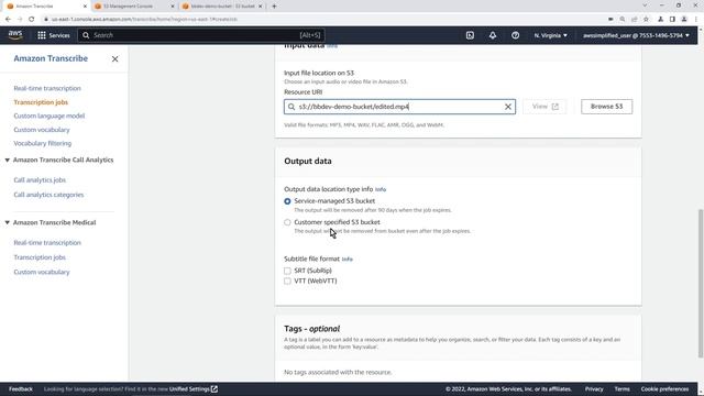 Convert Speech to Text with Amazon Transcribe | Step by Step Tutorial смотреть онлайн