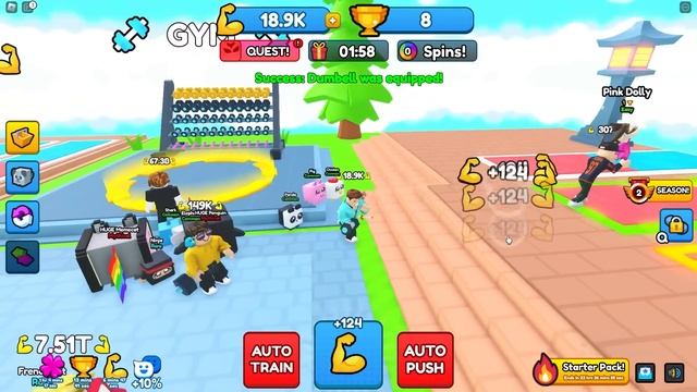 I PUSHED PROS??OUT OF THE WORLD IN PUSH SIMULATOR ROBLOX смотреть онлайн