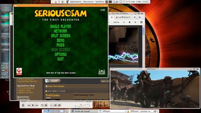 FreeBSD 10.0 + compiz + Darkplaces + Serious Sam + Unreal + Mplayer смотреть онлайн