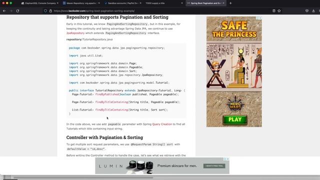 #Java #Spring SpringBoot||jpa Sort排序&&delete方法||EP8