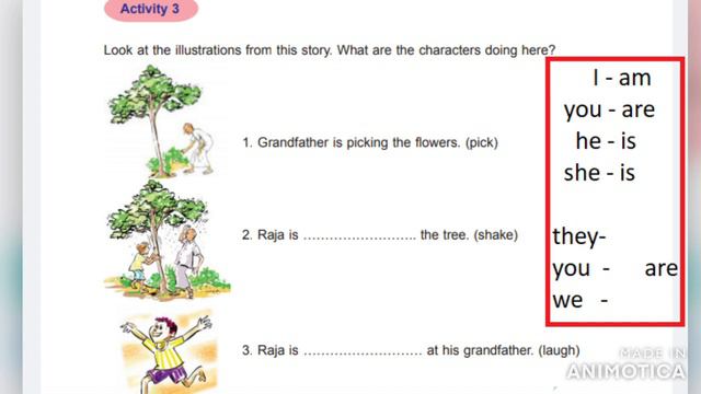 6th Standard - Grammar Part - Textbook Activity 3| Present continuous tense| basics | English Room смотреть онлайн