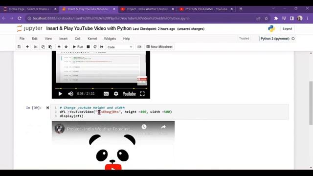 Insert & Play YouTube Video Using Python - смотреть онлайн